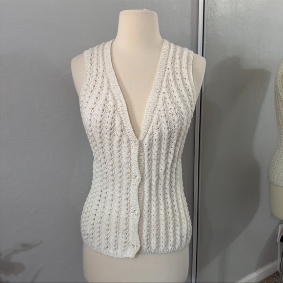 Vintage Hand Knit Sweater Vest - Picture 3 of 8